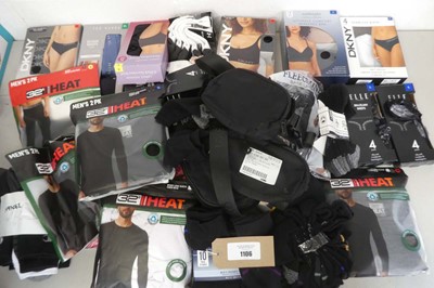 Lot 1106 - Mixed lot of mens and womens underwear, socks,...
