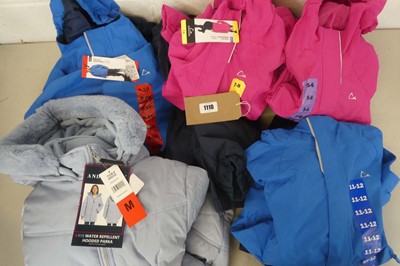 Lot 1110 - x5 childrens coats to include Andy & Evan &...