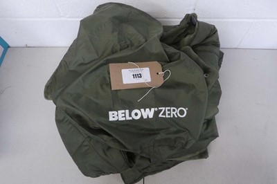 Lot 1113 - Below Zero wearable hooded outdoor blanket in...