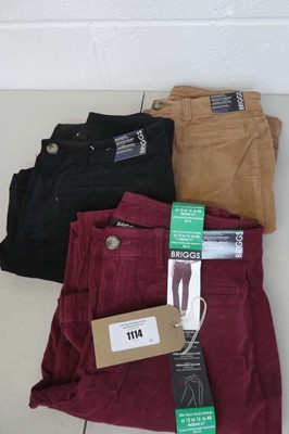 Lot 1114 - Approx. 20 ladies Briggs mid rise straight leg...