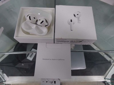 Lot 2031 - Apple Airpods 4 (ANC), boxed with charging...