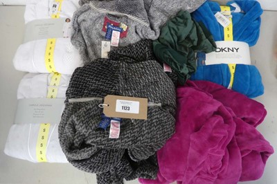 Lot 1123 - x6 mens and womens bath robes to include DKNY,...