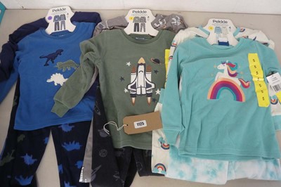 Lot 1125 - Approx. 15 kids Pekkle 4 piece pyjama sets