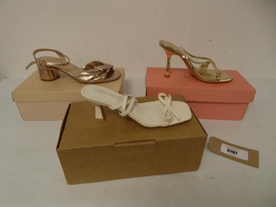 Lot 3707 - 3x Boxed pairs of high heels to include...