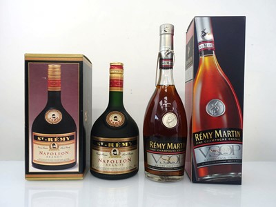 Lot 172 - 2 bottles, 1x Remy Martin VSOP Fine Champagne...