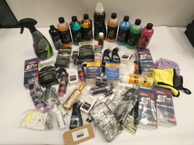 Lot 4603 - Bag of car cleaning products including...