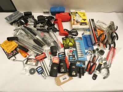 Lot 4606 - Bag of tools including Draper large impact...