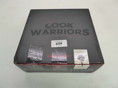 Lot 3724 - Cook Warriors eggscalibur polished stainless...