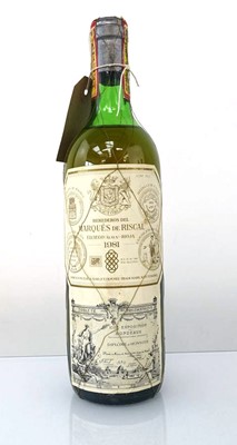 Lot 394 - A bottle of 1981 Marques de Riscal Rioja