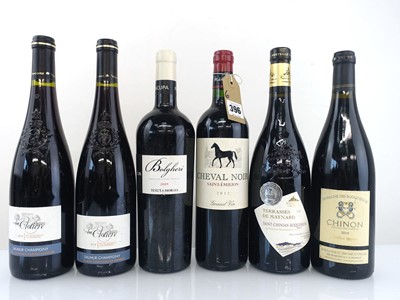 Lot 396 - 6 bottles of Red, 1x 2012 Mahler-Besse Cheval...