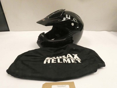 Lot 4611 - Zorax motorcross helmet in black, size 55-56
