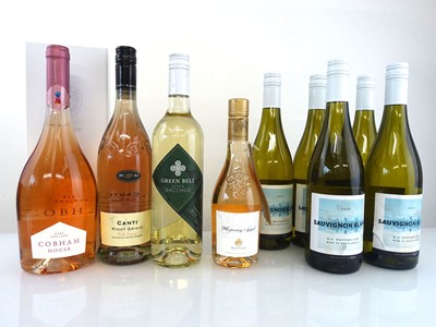 Lot 401 - 8 & half bottles, 1x Cobham House Rose 2024...