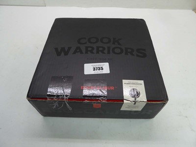 Lot 3735 - Cook warriors eggscalibur polished stainless...