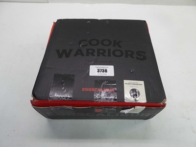 Lot 3736 - Cook warriors eggscalibur polished stainless...