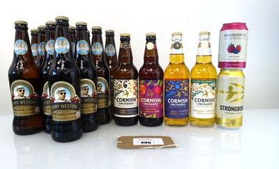 Lot 486 - 17 bottles/cans of assorted Cider including...