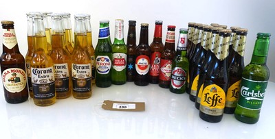 Lot 488 - 34 bottles of Lager including 13x Corona Extra...