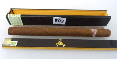 Lot 503 - A boxed Montecristo A Cigar Boxed dated 2003