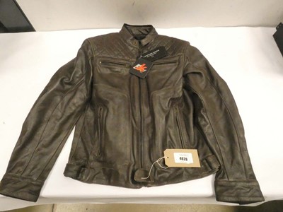Lot 4626 - RK Sports leather motorcycle jacket, in brown