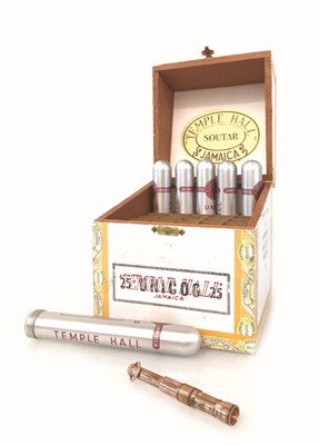 Lot 504 - A part box of 6 tubed Temple Hall Jamaica...