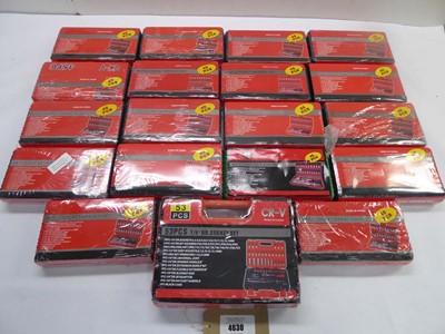 Lot 4630 - 18x 46pc 1/4" drive socket wrench sets plus a...