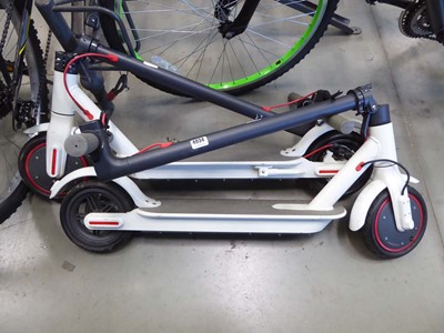 Lot 4034 - 2 folding electric scooters for repair