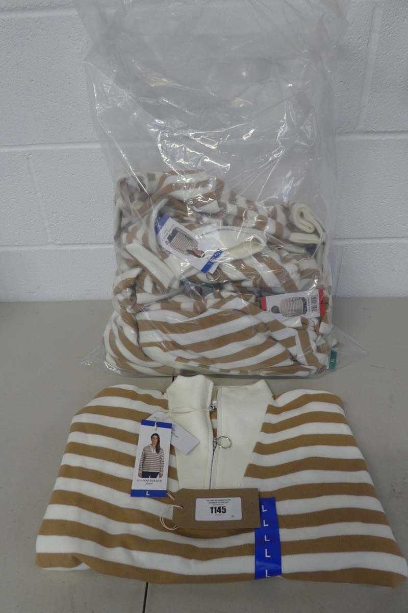 Lot 1145 - Approx. 10 women's 1/4 zip jumpers by Gianni...