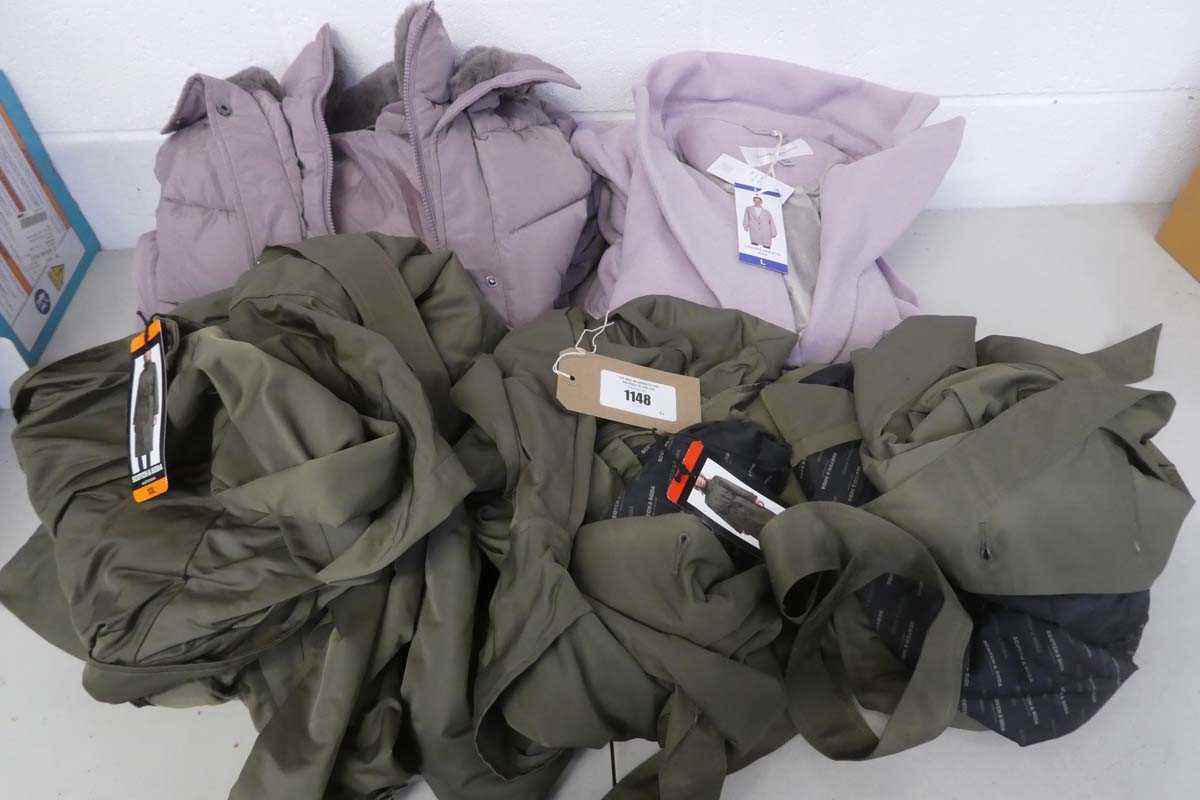 Lot 1148 - x5 women's coats by Gianni Feraud, Scotch &...