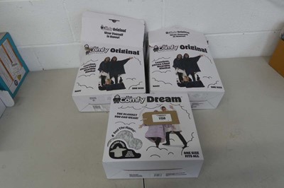 Lot 1150 - x3 boxed The Comfy Original Wearable Blankets.