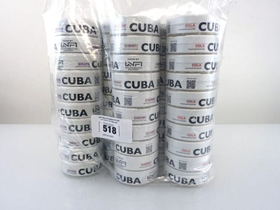 Lot 518 - 5 tubes of 10 packs of Cuba Nicotine pouches...