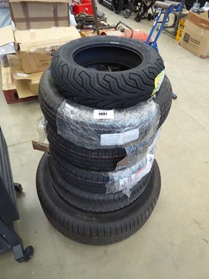 Lot 4081 - 6 assorted tyres to include an Alken 275/35R21...