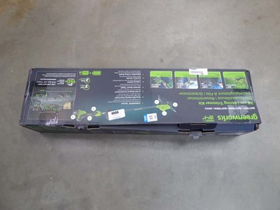 Lot 4098 - Greenworks cordless strimmer with charger and...