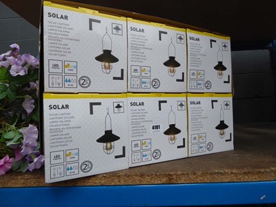 Lot 4101 - 6 boxes of solar LED garden lanterns