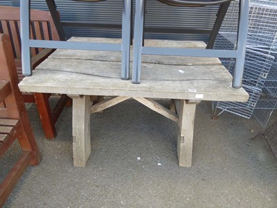 Lot 4148 - Timber garden table