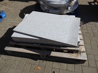Lot 4185 - Pallet containing a quantity of marble block...