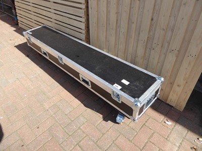 Lot 4205 - Mobile flight case, dimensions: 1.96m x 0.36m