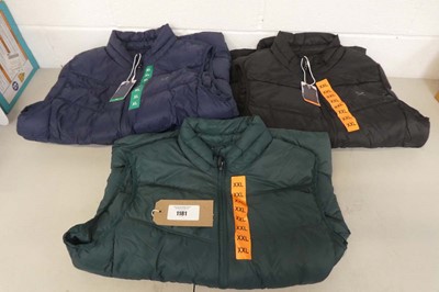 Lot 1181 - x5 men's Crew Clothing gilets.