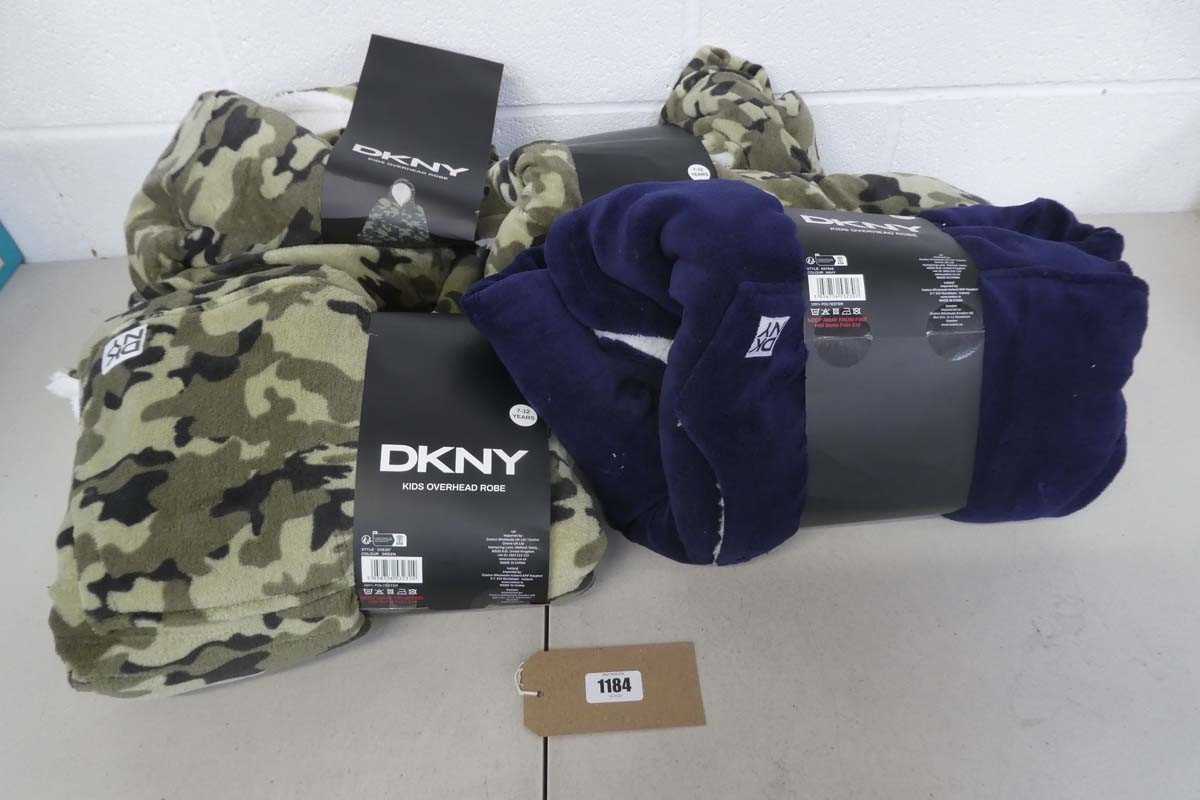 Lot 1184 - x4 DKNY Kids overhead robes.