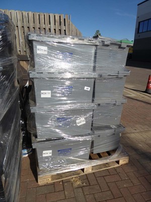 Lot 4220 - Pallet containing approx. 12 grey plastic...