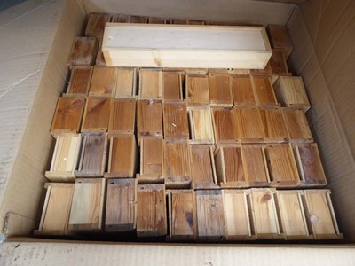 Lot 4107 - Box containing a qty of wooden boxes