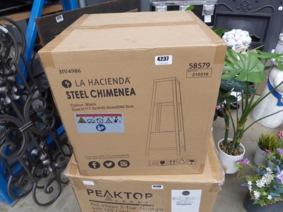 Lot 4237 - La Hacienda steel chimenea