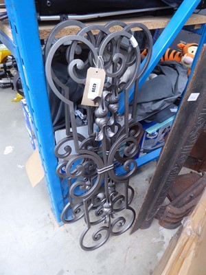 Lot 4239 - 3 wrought iron decorative panels