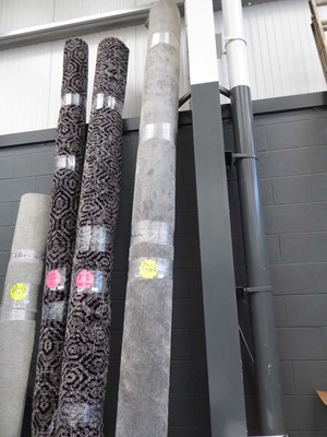 Lot 4274 - Large roll of grey carpet