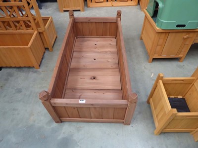 Lot 4285 - Timber garden planter, dimensions: 1.14m x...