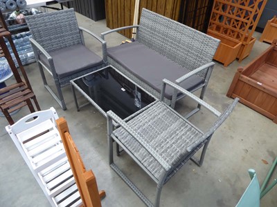 Lot 4290 - 4 piece garden set to consist of a 2 seater...