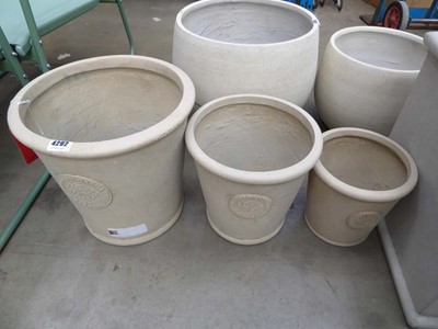 Lot 4292 - 3 blossom orchard garden ceramic/fibre glass...