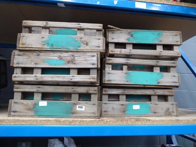 Lot 4131 - 12 wooden potatoe crates