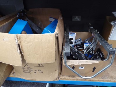 Lot 4135 - 2 boxes containing a qty of assorted bike...
