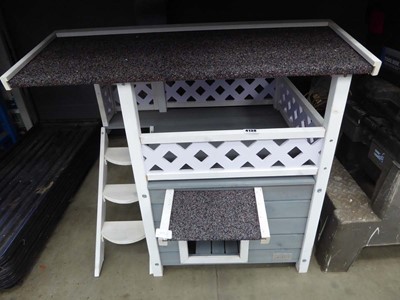 Lot 4138 - Petsfit 2 tiered rabbit hutch