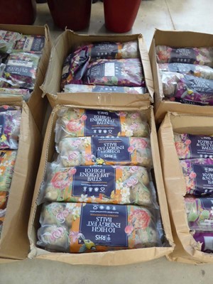 Lot 4336 - 2 boxes containing a qty of RHS suet bird food
