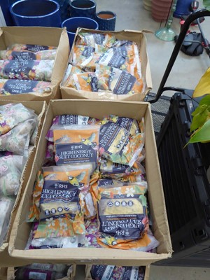 Lot 4339 - 2 boxes containing a qty of RHS suet bird food